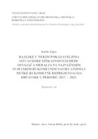 RAZLIKE U NEKIM POKAZATELJIMA SITUACIJSKE EFIKASNOSTI IZMEĐU OSVAJAČA MEDALJA NA NAJVAŽNIJIM SVJETSKIM RUKOMETNIM NATJECANJIMA I MUŠKE RUKOMETNE REPREZENTACIJA HRVATSKE U PERIODU 2017. – 2023.