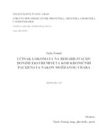 prikaz prve stranice dokumenta UČINAK LOKOMATA NA REHABILITACIJU DONJIH EKSTREMITETA KOD KRONIČNIH PACIJENTA NAKON MOŽDANOG UDARA